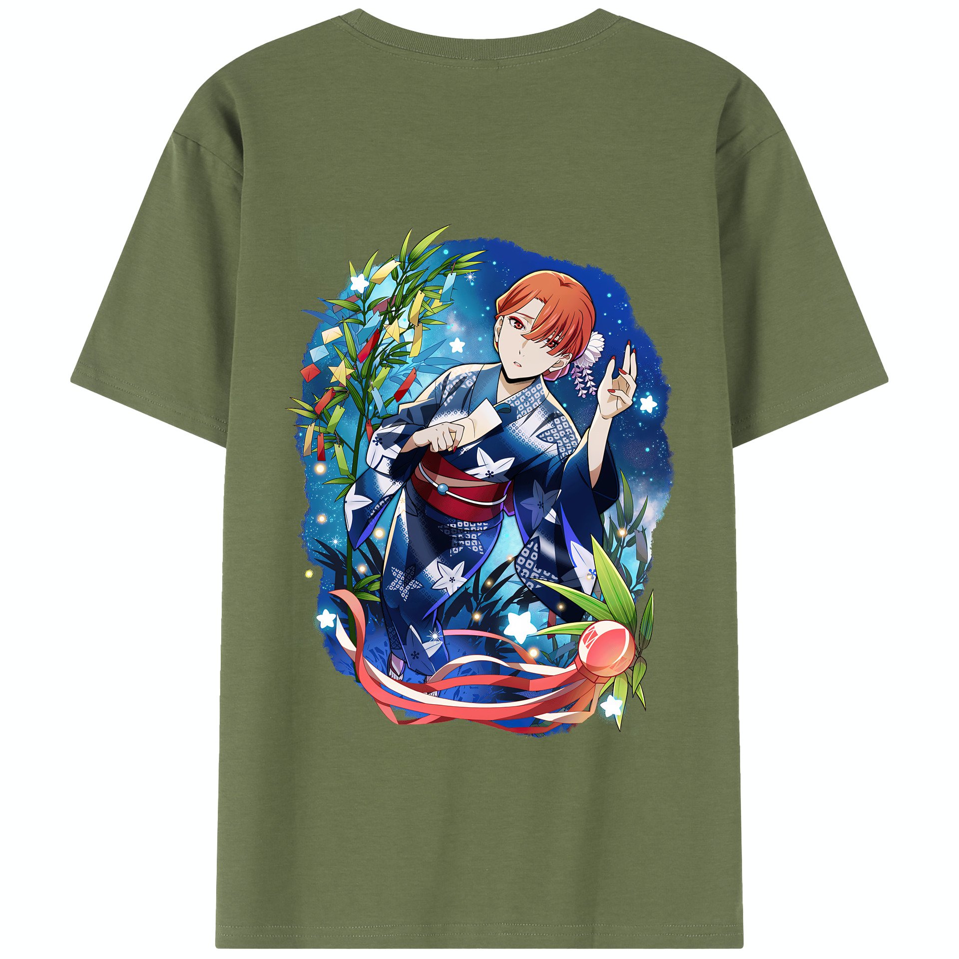 （画像用） 文豪ストレイドッグス Bungo Stray Dogs 綿100％半袖Tシャツ（背面プリント）